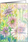 For You on Your Birthday Pink Daisy Flowers card