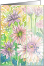 Happy May Day Pink Daisy Flowers card