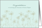 Associate of Science Degree Congratulations Daisy Flowers card