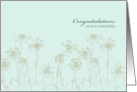 Internship Congratulations Daisy Flowers Drawing card