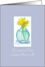 Pregnancy Congratulations Niece Mom To Be Yellow Daisy Flower card