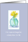 Pregnancy Congratulations Daughter Custom Card Daisy Flower card