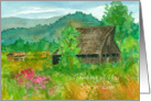 Thinking of You Son-in-Law Barn Sweet Peas Meadow Mountains card