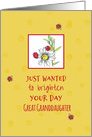 Thinking of You Great Granddaughter Ladybugs Daisy card