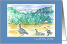 Thank You Mountain Canada Geese Custom card