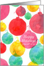 Happy Holidays From All of Us Christmas Ornaments card