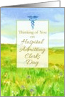 Hospital Admitting Clerks Day Wildflower Meadow Landscape card