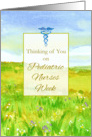 Pediatric Nurses Week Prairie Meadow Watercolor card