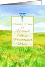 National Nurse Practitioner Week Watercolor Wildflowers Landscape card
