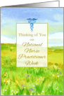 National Nurse Practitioner Week Watercolor Wildflowers Landscape card