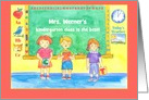 Happy Kindergarten Day Children Classroom card