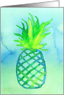 International Pineapple Day Fruit Watercolor card