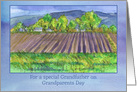 Happy Grandparents Day Grandfather Farm Field card