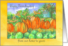 Happy Friendsgiving From Our Home To Yours Pumpkin Patch card