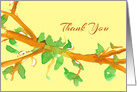 Business Customer Client Thank you Leaves card