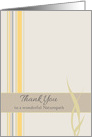Thank You To A Wonderful Naturopath Earth Tone Stripes card