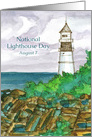 Happy National Lighthouse Day August 7 card