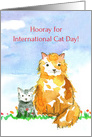 International Cat Day August 8 Kitten Watercolor card