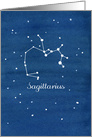 Happy Birthday Sagittarius Constellation Stars Night Sky card