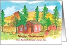 Happy Thanksgiving From Realtor Custom Name card