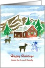 Happy Holidays From Our House To Yours Custom card