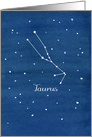 Happy Birthday Taurus Astrology Constellation card