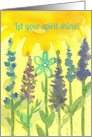 Let Your Spirit Shine Flowers Encouragement card