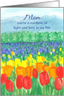 Lesbian Gay Mother’s Day Rainbow Tulip Field card