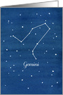 Happy Birthday Gemini Constellation Astrology card