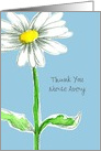 Thank You Nurse Daisy Flower Custom Name card