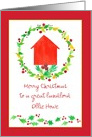 Merry Christmas Landlord House Custom card