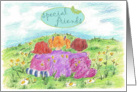 Happy Day Special Friends Girls Flower Meadow Summer card