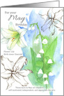 For Your May Birthday Lily Of The Valley Botanical card