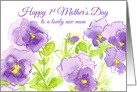 1st Mother’s Day Pansies Lovely New Mom card