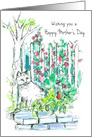 Wishing You A Happy Mother’s Day Cat In The Garden card