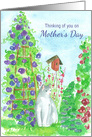 Thinking Of You On Mother’s Day Garden Cat Birdhouse card