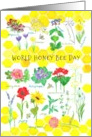 World Honeybee Day August Plants Honeycomb card