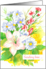 Sending Love Happy Valentine’s Flower Bouquet card