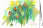 California Western Monarch Day February 5 Butterflies card