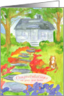 Congratulations On Your New Home Country Cottage Cat card