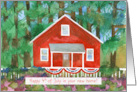 Happy 4th of July In New Home Red House Patriotic Flags card