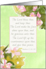 Christian Birthday Bible Verse Numbers 6 24 Apple Blossom card