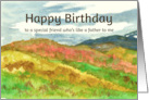 Happy Birthday Friend Who’s Like A Father To Me Desert Mountains card