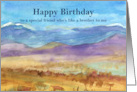 Happy Birthday Friend Like A Brother To Me Desert Landscape card