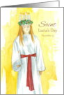 Saint Lucia’s Day December 13 Christian Catholic Feast Day card