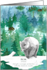 Bear Wildlife Forest Strength Encouragement card