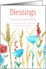 Blessings To You On Your Birthday Bible Verse Psalm 118 Flowers card