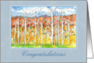 Retirement Congratulations Aspen Tree grove Mountain Landscape card