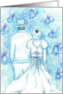 Wedding Congratulations Marriage Blue Wedding Bells card