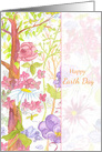 Happy Earth Day Nature Journal Sketchbook card